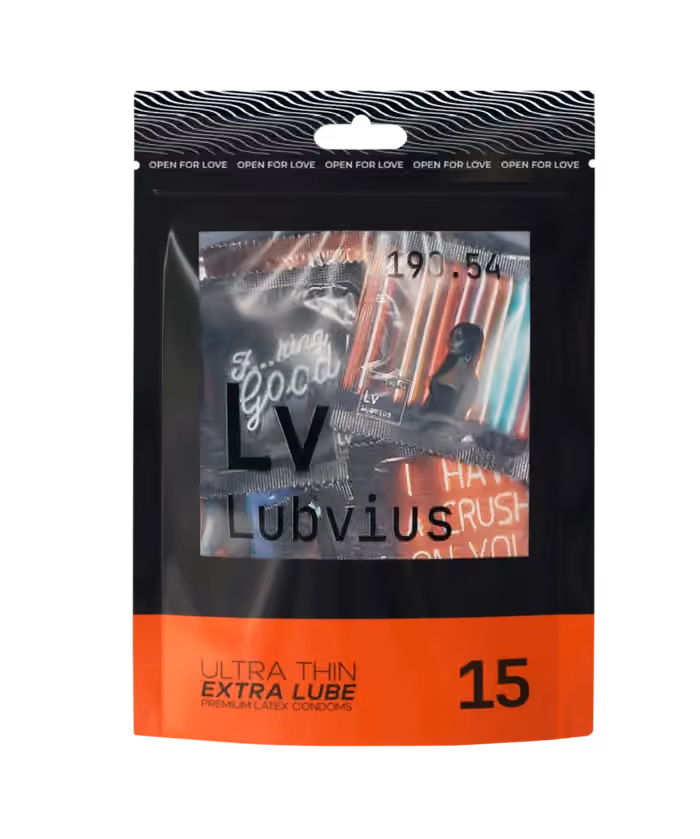 Презервативы Lubvius Extra Lube, ультратонкие с доп. смазкой, 4 шт
