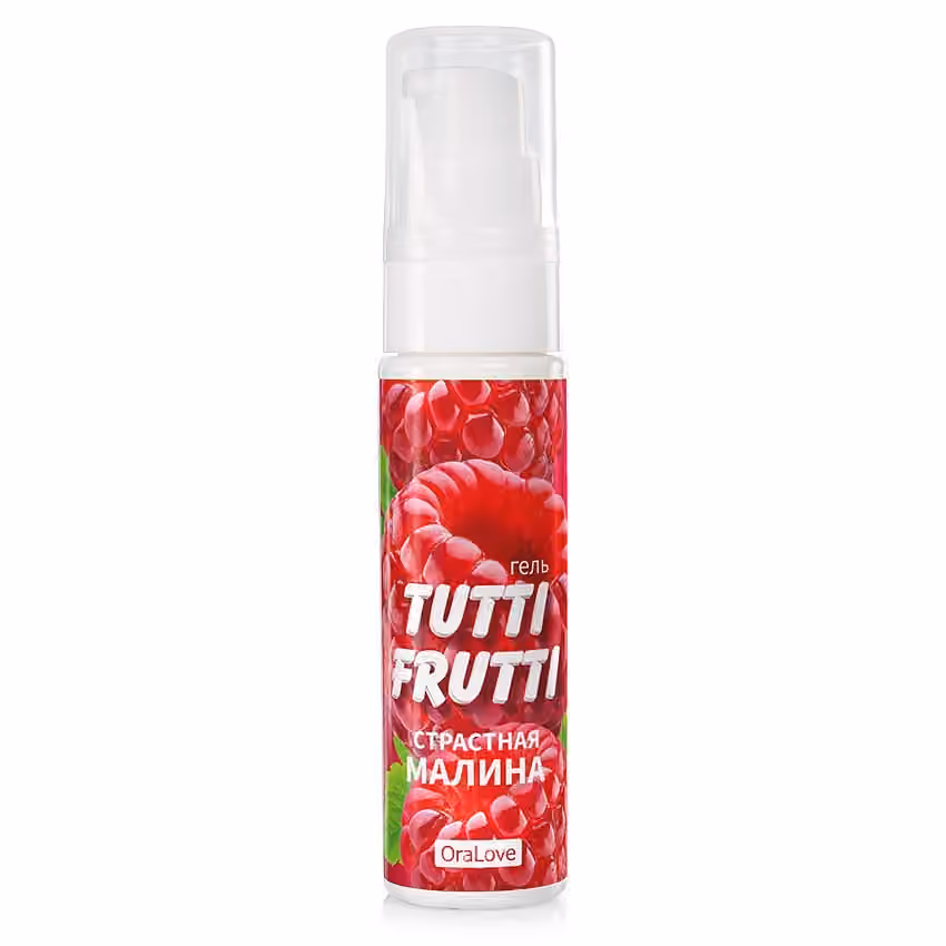 Съедобная смазка Tutti-Frutti Малина, 30 мл