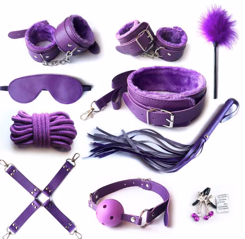 БДСМ набор VIOLET из 10 предметов