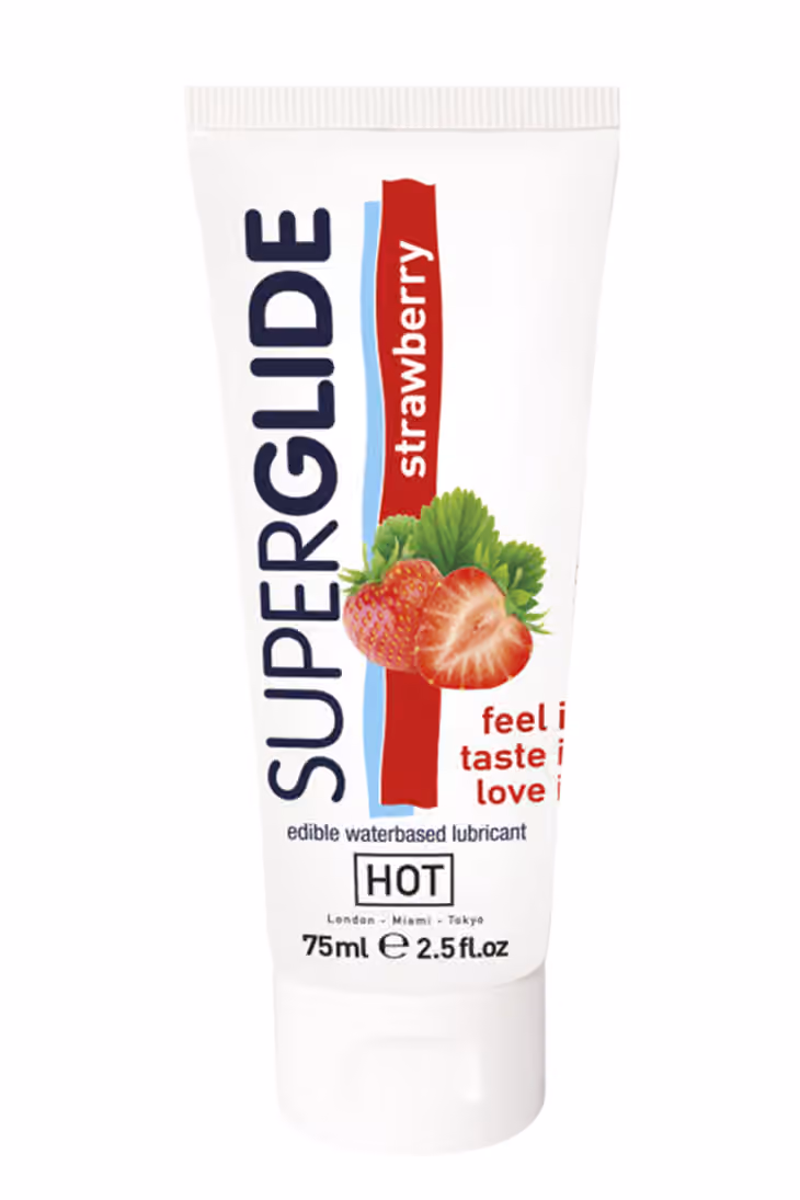 Съедобная смазка Superglide Клубника, 75 мл