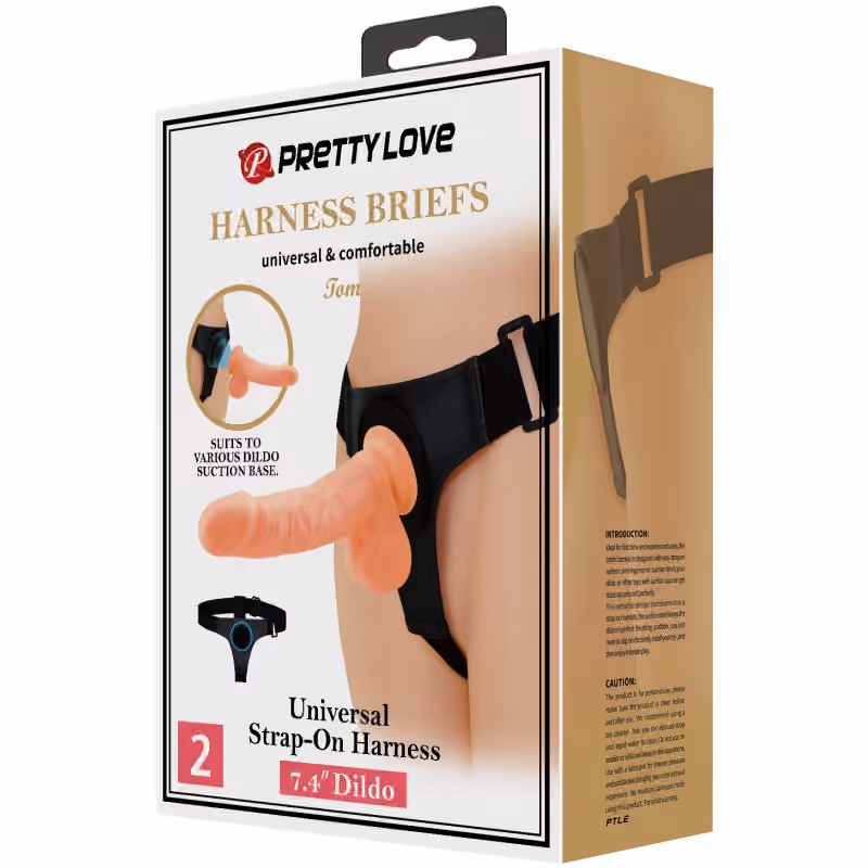 Страпон Jom от  Pretty Love, 19 см х 4,4 см