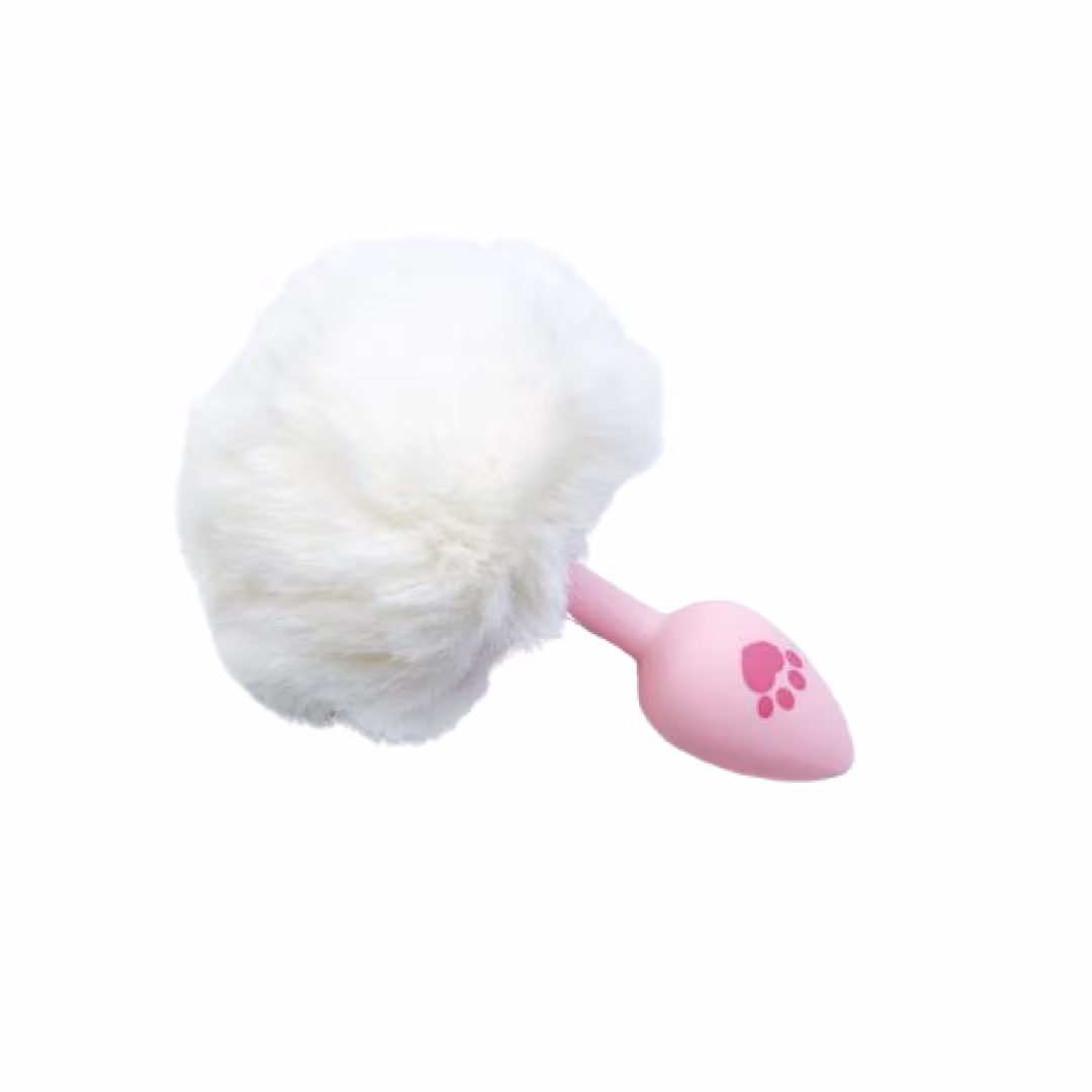 Анальная пробка с пушистым хвостиком и лапкой CuteTail, 2,7 см