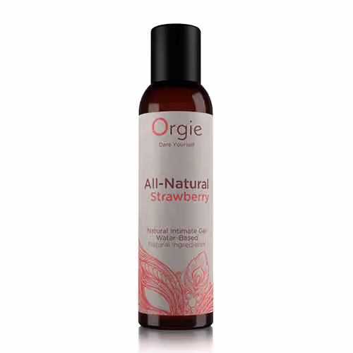 Съедобный лубрикант Orgie All-Natural Strawberry, 150 мл