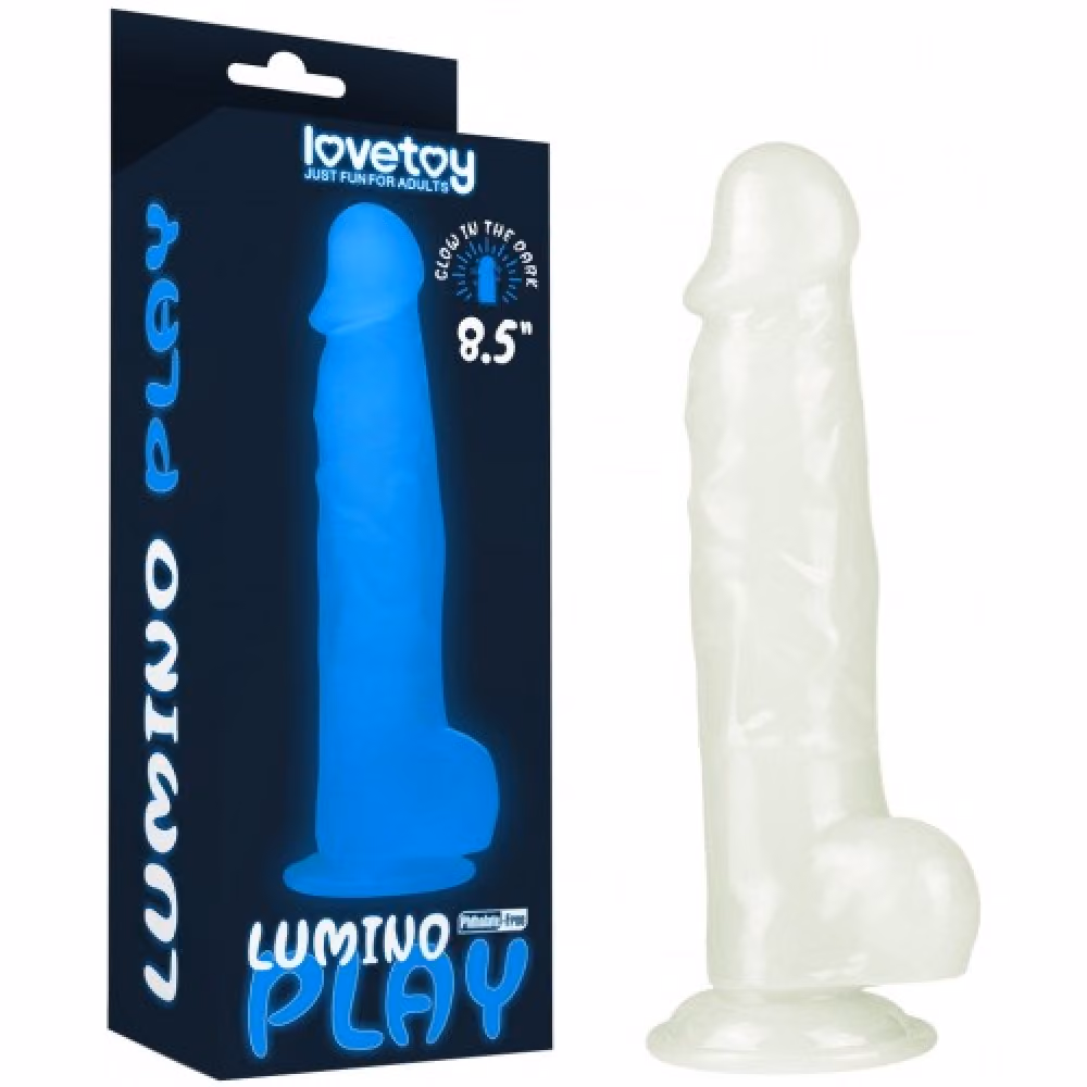 Фаллоимитатор светящийся Lumino play от Love toy, 16,5 см х 4 см 