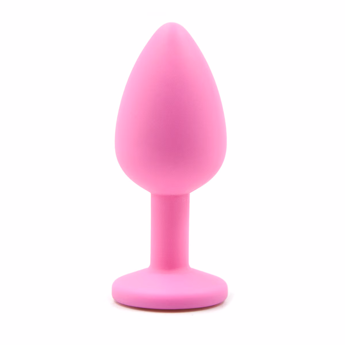 Силиконовая пробка с кристаллом Rainbow, 2,8 см, розовый