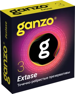 Презервативы Ganzo Extase, точечно-ребристые — купить в Уральск