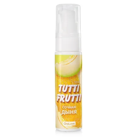 Съедобная смазка Tutti-Frutti Сочная Дыня, 30 мл — купить в Уральск