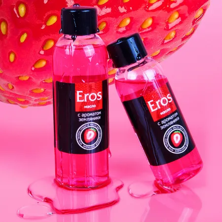 Масло массажное EROS FANTASY, аромат земляники, 50 мл — купить в Уральск 5