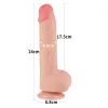 Превью Фаллоимитатор Sliding-Skin dong от Love Toy, 17,5 см х 4,3 см — купить в Уральск 2