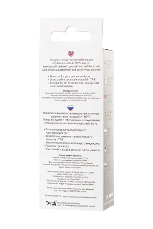 Насадка на пенис A-Toys by TOYFA Tark, 15,3 см — купить в Уральск 8