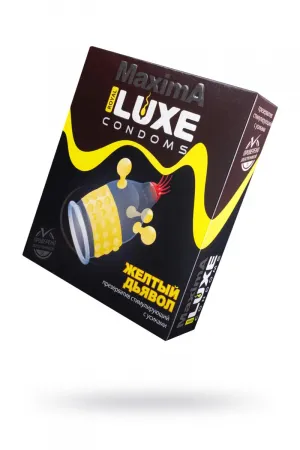 Презервативы Luxe Maxima Жёлтый Дьявол, 1 шт — купить в Уральск 2